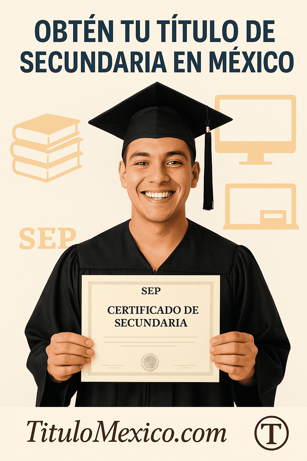 Dónde puedo obtener un título de secundaria registrado ante la SEP